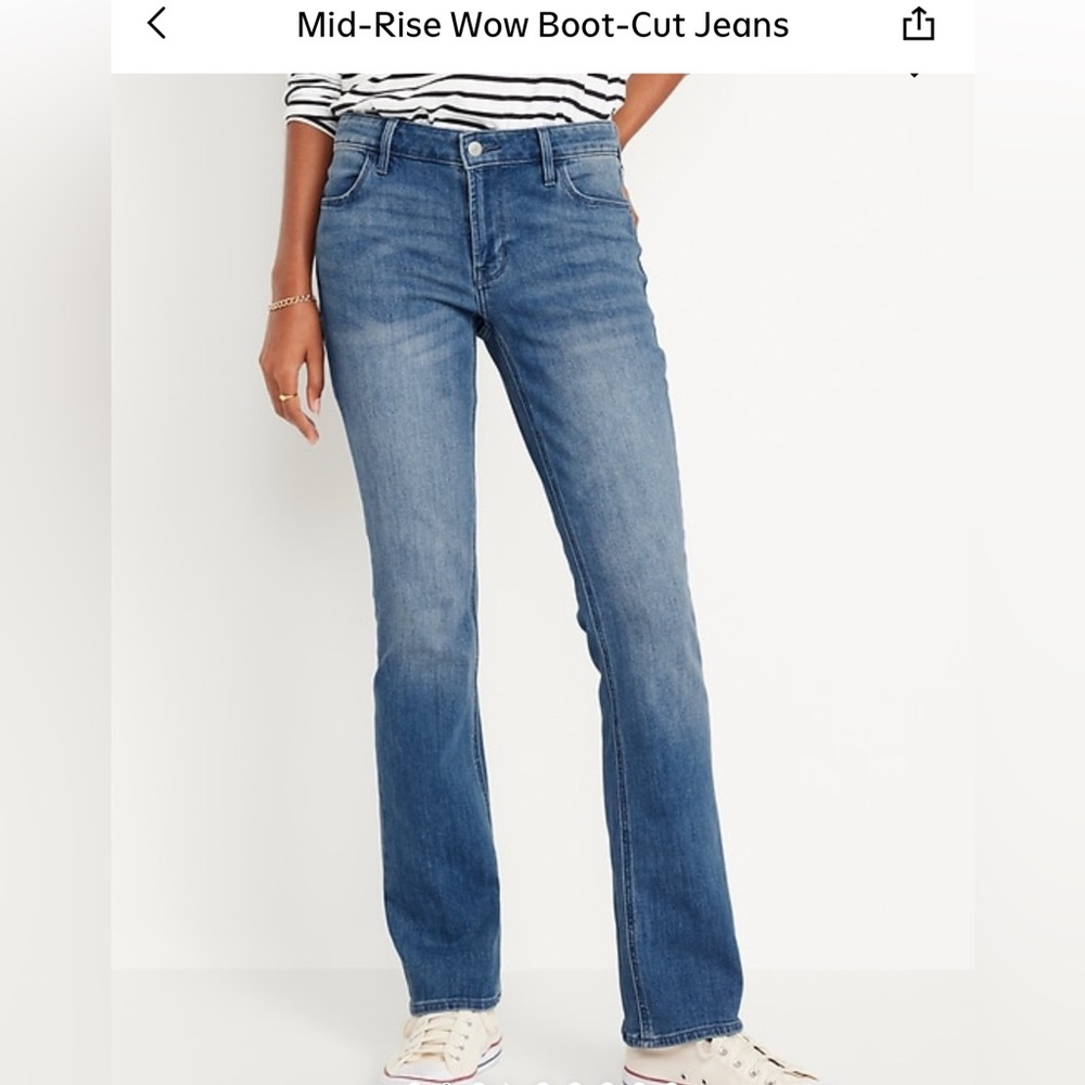 Old Navy Mid Rise WOW Boot Cut Jeans